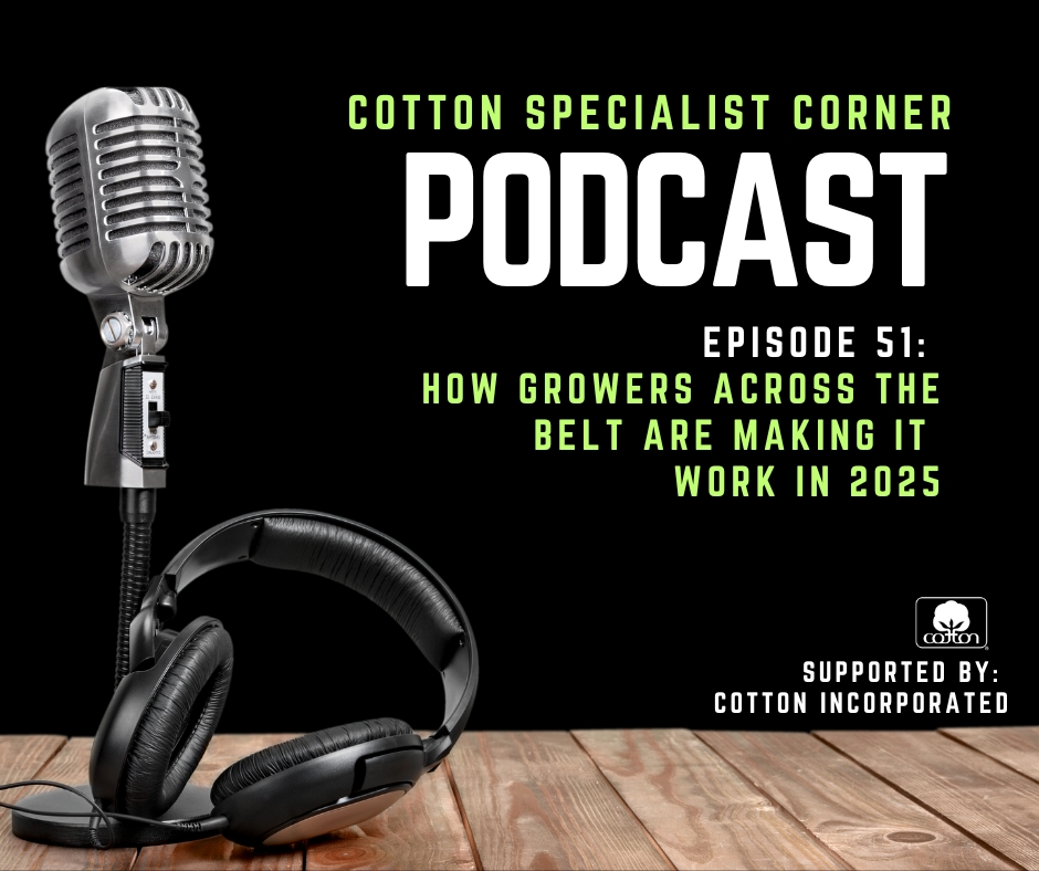 Want to learn more about how growers are managing increasing input costs? Tune in to the latest Cotton Specialist Corner episode where Extension experts from across the Cotton Belt share how growers are adapting their production practices. ow.ly/FuEC50VwYvw