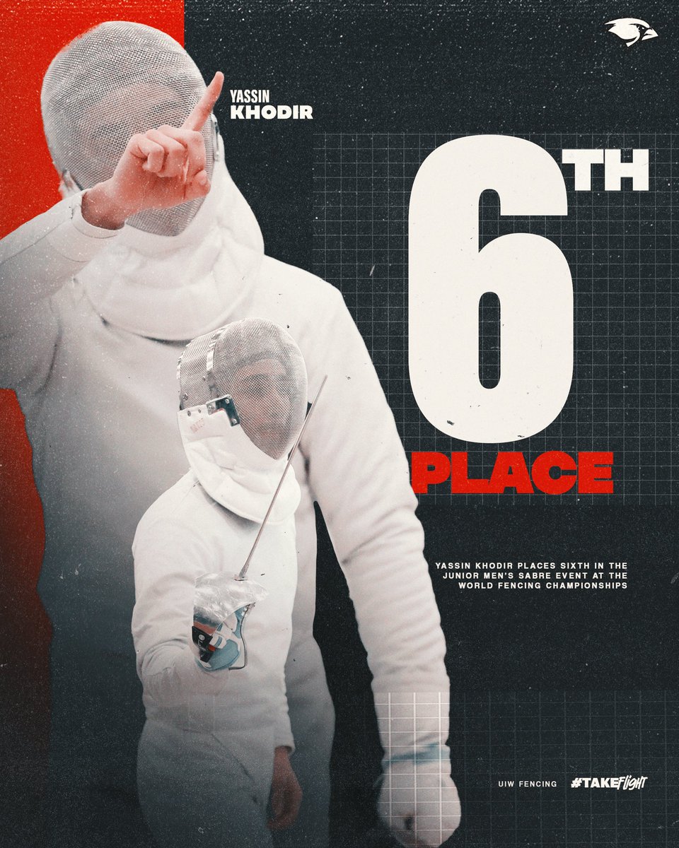 Performing on the global stage🌎 🤺 

Yassin has historic finish in individual junior men’s sabre at the World Championships. 

Official Release from FIE: fie.org/articles/1481

#TheWord | #TakeFlight