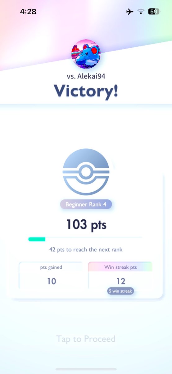 BrothSyndi's tweet photo. What better way to take out frustration over your flight being delayed by hours than by putting boot to ass in #PokemonTCCGP Ranked 🤷🏻 https://t.co/mOeRajL1V5