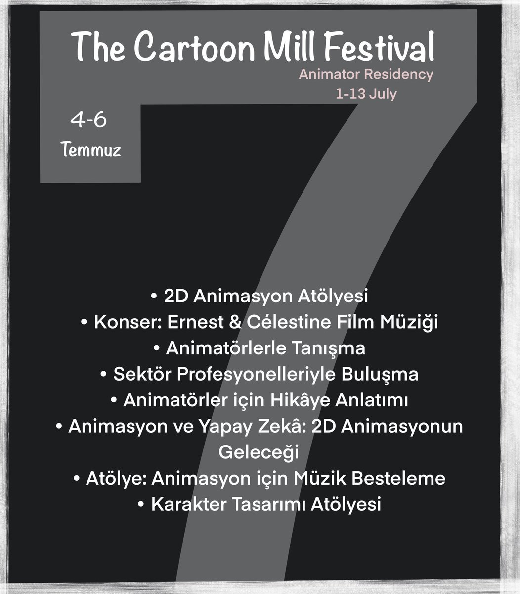 TheCartoonMill's tweet photo. Schantelle Alonzo ile geleneksel animasyon üzerine iki günlük bir eğitim çalışmasına katılmak isterseniz, 7. The Cartoon Mill Festivali’ne katılabilirsiniz.
Alonzo ile buluşmak için sabırsızlanıyoruz.
Ayrıntılı bilgi ve başvuru formunu mesaj yoluyla talep edebilirsiniz. https://t.co/KrotzD4d4S