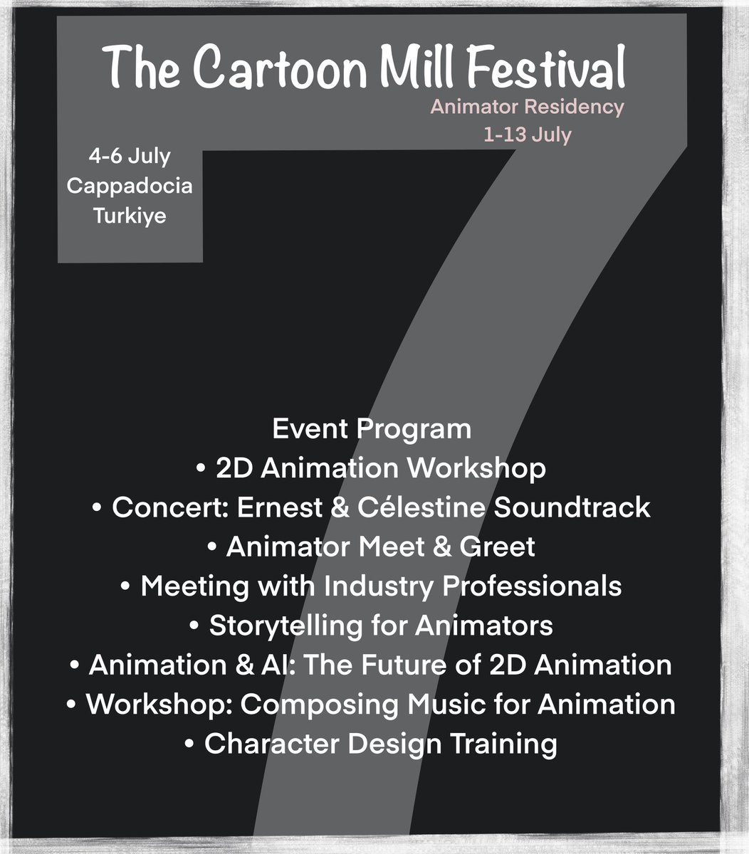 TheCartoonMill's tweet photo. Schantelle Alonzo ile geleneksel animasyon üzerine iki günlük bir eğitim çalışmasına katılmak isterseniz, 7. The Cartoon Mill Festivali’ne katılabilirsiniz.
Alonzo ile buluşmak için sabırsızlanıyoruz.
Ayrıntılı bilgi ve başvuru formunu mesaj yoluyla talep edebilirsiniz. https://t.co/KrotzD4d4S