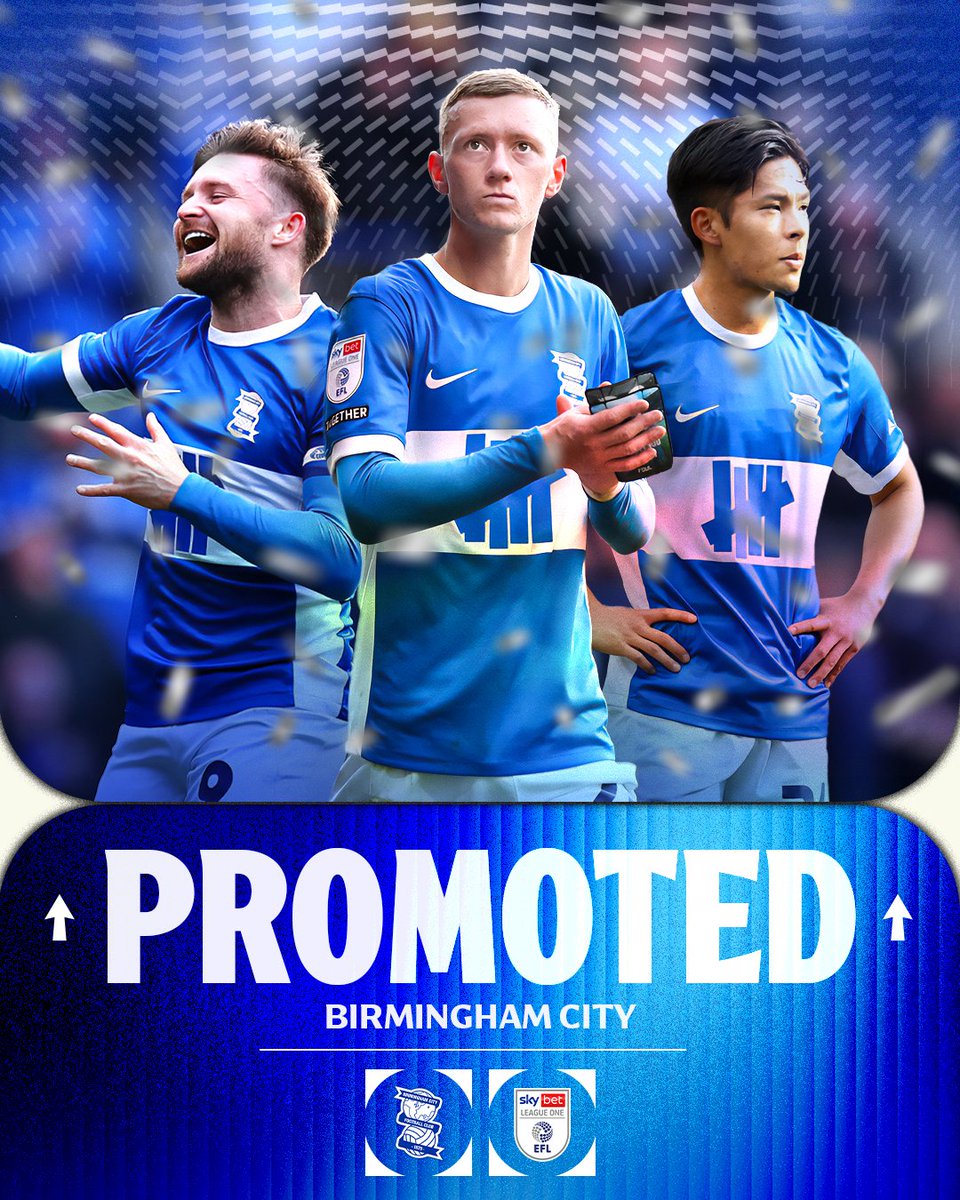 📈 <a href="/BCFC/">Birmingham City FC</a> are on their way back to the #SkyBetChampionship

#EFL