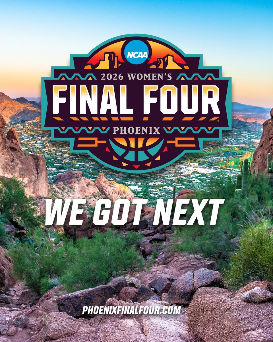 WE GOT NEXT!  #WFinalFour 

Visit phoenixfinalfour.com for more info! 🏀🏆