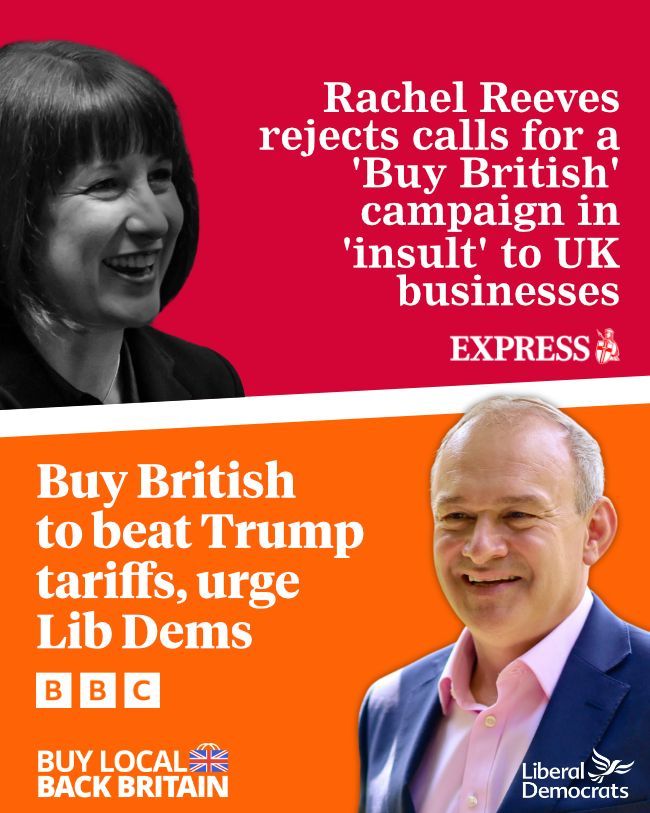 This is completely out of touch with the British people who are rallying behind local businesses in their time of need.

Instead of talking down our high-streets, the Government needs to send a message to the White House that they stand behind British businesses and against