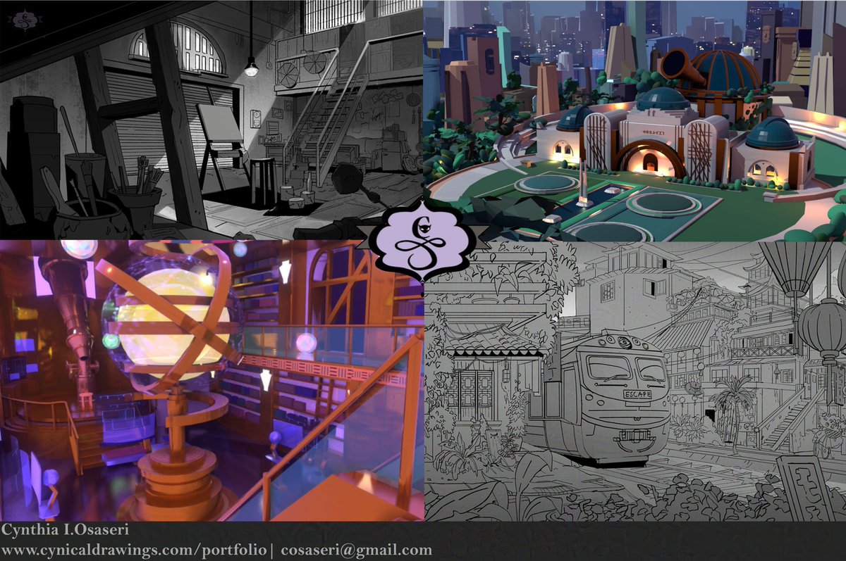 cynicaldrawings's tweet photo. Hello! I'm a background/layout and visual development artist and  Open for work  animation, illustration, and design.  I'm highly adaptable to any style.  Thanks for stopping by!  #bgdesign #visdev #backgrounddesign #animation #3d 
🌐https://t.co/B5psRnT51b 
📷 cosaseri@gmail.com https://t.co/BrYkIb6MV2