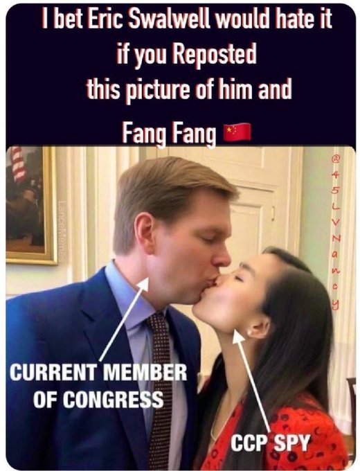 Leftist Politicians are so corrupt and brainwashed,  Like Eric  Swallowell,  lhey can easily be  fooled by our enemies. 👇
If I was going to make a list of the dumbest Politicians in history,  Swallowell would be at the top 👇