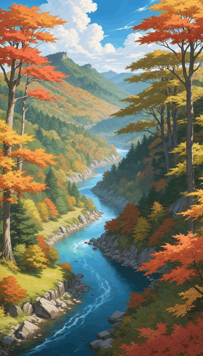 FideoWallpapers's tweet photo. Finding serenity by the river #AnimeNature #4KWallpapers #RiverEscape #NatureLovers https://t.co/qI9u2yfjU2