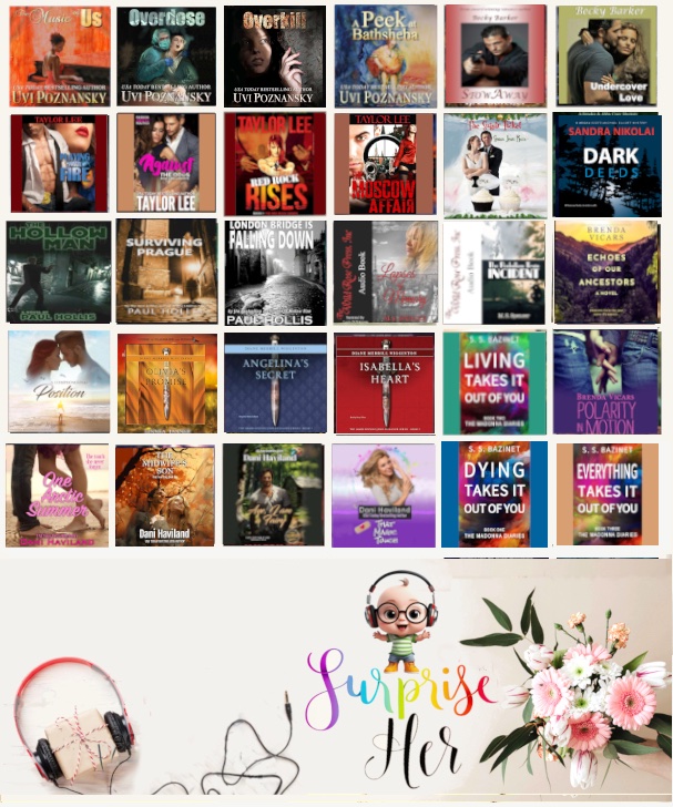 UviPoznansky's tweet photo. ♦️ 🎁 Surprise Her! #audiobook #prizes 🎁 ♦️
Join us for a chance to win them
https://t.co/oF6PfDQ8Jl
https://t.co/c6fjPHZn2Q

@BeckyBarker @BrendaVicars @dani_haviland @wiggintondiane @msspencerauthor @HollowManSeries