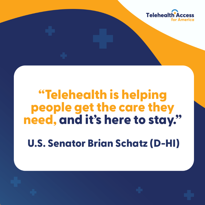 TAforAmerica's tweet photo. ICYMI: @SenBrianSchatz and dozens of senators, from both sides of the aisle, recently reintroduced legislation to permanently safeguard access to #telehealth for America’s seniors.

More: