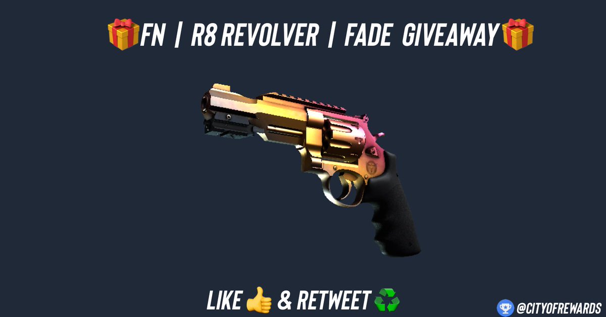 🎁 FN ~ R8 Revolver | FADE Giveaway🎁

⬇️ How To Enter? 

✅ Follow us <a href="/CityofRewards/">City Of Rewards 🏆</a> 
✅ LIKE 👍 RT ♻️
✅ Tag 2 CS2 Friends 👥

⏰Giveaway ends in 3 days! 

#counterstrike #CS2 #CSGO #csgogiveaways #CS2Giveaways #CS2Giveaway