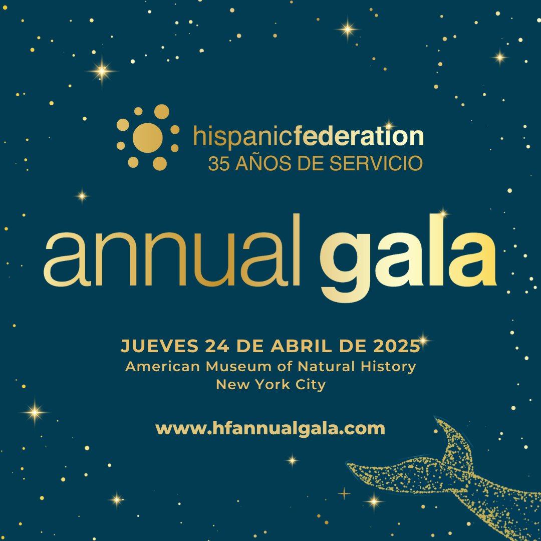 ¡Estamos a menos de un mes de nuestra noche más especial del año!

Nuestro Gala Anual de Hispanic Federation es una celebración del impacto y compromiso de nuestra comunidad. ¡Acompáñanos mientras honramos a líderes extraordinarios y recaudamos fondos para continuar con nuestra