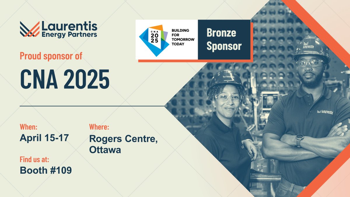 Laurentis (@laurentisenergy) on Twitter photo aurentis is proud to sponsor CNA 2025 (April 15–17)! Join us at booth 109 to explore how our advanced isotope production and innovative nuclear solutions are shaping a safer, sustainable energy future.
#CNA2025 #NuclearInnovation <a href="/CanadaNuclear/">Canadian Nuclear Association</a> aurentis is proud to sponsor CNA 2025 (April 15–17)! Join us at booth 109 to explore how our advanced isotope production and innovative nuclear solutions are shaping a safer, sustainable energy future.
#CNA2025 #NuclearInnovation <a href="/CanadaNuclear/">Canadian Nuclear Association</a>