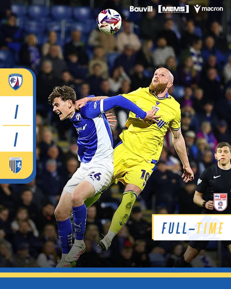 TheGillsFC's tweet photo. FT: Chesterfield 1-1 Gillingham
#Gills https://t.co/LEUxMdCGKO