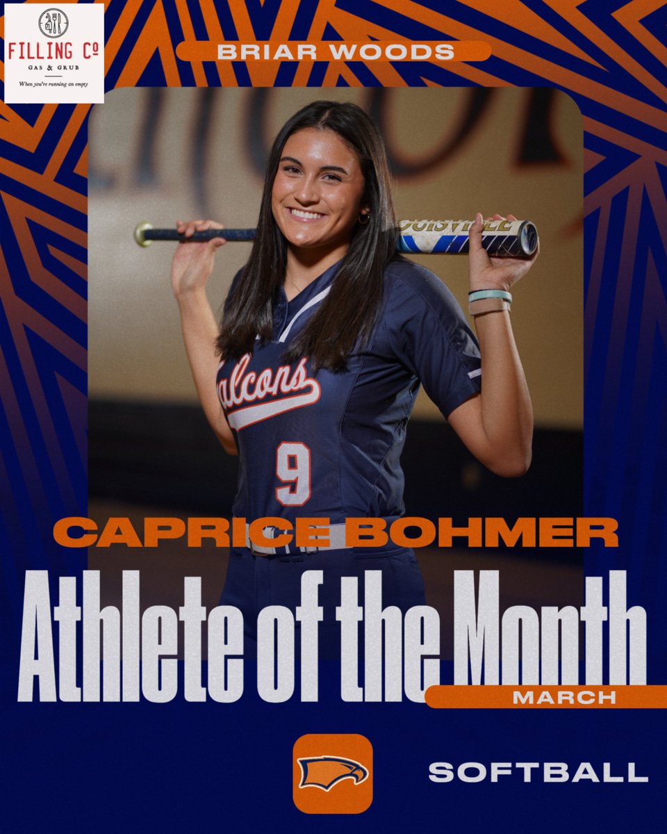 BWHSAthletics's tweet photo. Congrats to SR Caprice Bohmer for being selected as the March Female AOM.  She was basically unhittable, pitching in March (6 games).  She started four games, threw 2 complete game no hitters, and only gave up 1 ER (.194 ERA), while striking out 84 batters. https://t.co/7q6M771ozA