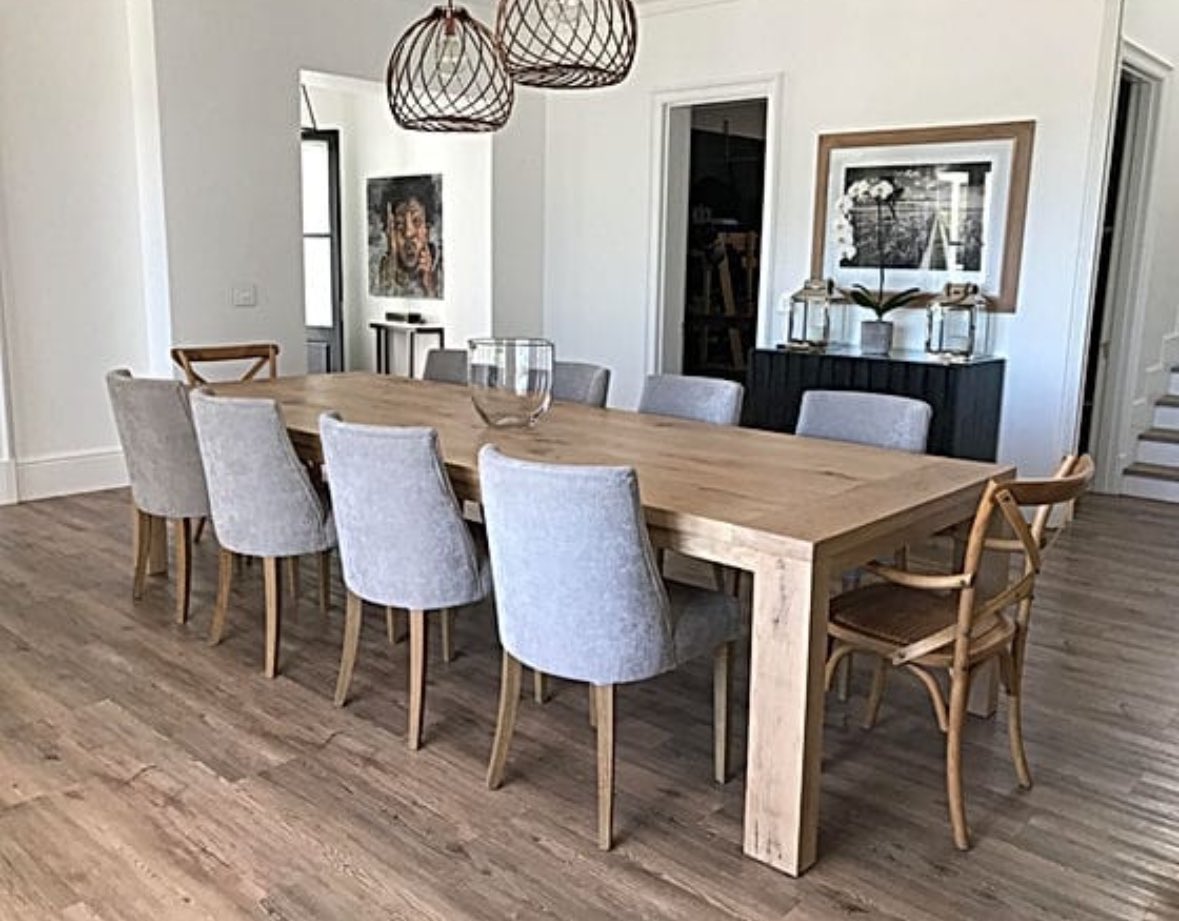 ConeyTimbers's tweet image. Recent fabric and steel leg ‘St Helena’ chairs in grey, white and green for boardrooms to dining rooms. The ‘Hedi Chair’ in Hertex grey fabric and oak legs is so so so popular as well. More to select: coneytimbers.com/best-dining-ro… #chairs #fabricchairs #boardroomchairs #sthelenachairs