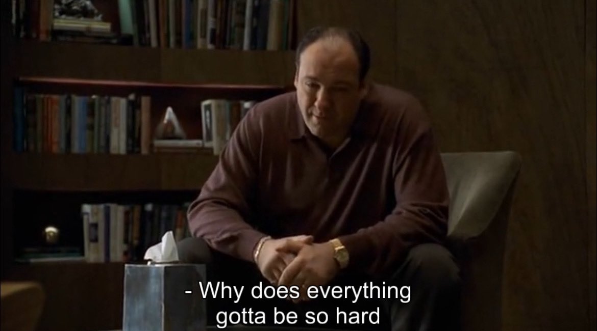 SopranosWorld's tweet image. Me when I can’t figure out what to eat for dinner: