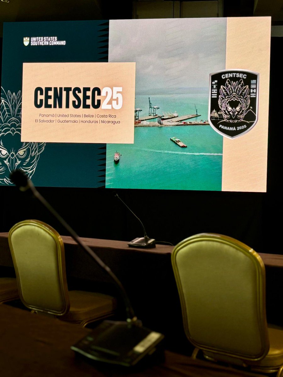 dialogo_eng's tweet photo. Defense and security leaders from the region are in Panama City from April 8 to 10 for the Central America Security Conference, #CENTSEC25, to strengthen cooperation and discuss shared challenges. #Diálogo #CENTSEC #CENTSECDiálogo @southcom https://t.co/UQq6x2Fb1d