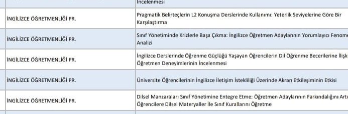 Erciyes Üniversitesi Eğitim Fakültesi İngilizce Öğretmenliği öğrencilerimizden büyük başarı! 

TÜBİTAK 2209-A kapsamında 5 projemiz destek kazanmıştır.. Emeği geçen proje danışmanlarımızı ve  yürütücülerimizi tebrik ederiz..

@EruMedya <a href="/EltSociety/">ELT Society-Erciyes University</a> <a href="/Tubitak/">TÜBİTAK</a> #ErüELT