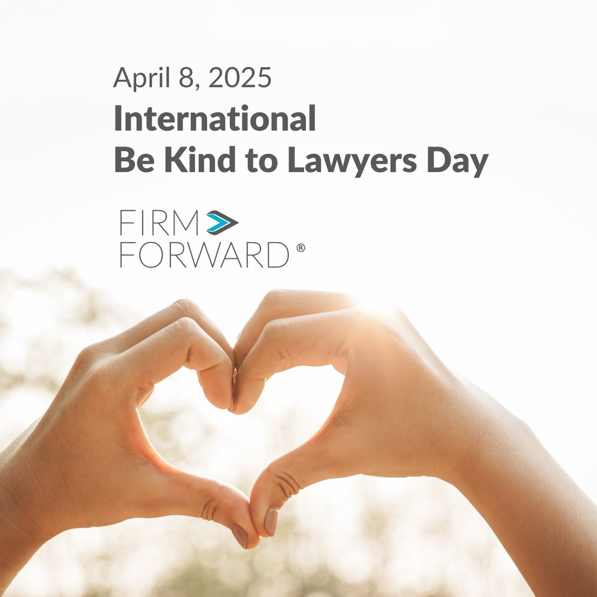 FirmForward's tweet photo. Happy International Be Kind to Lawyers Day!   

We're proud to partner with you in achieving your goals. Let's continue to elevate your message together. https://t.co/DuS00o7irO