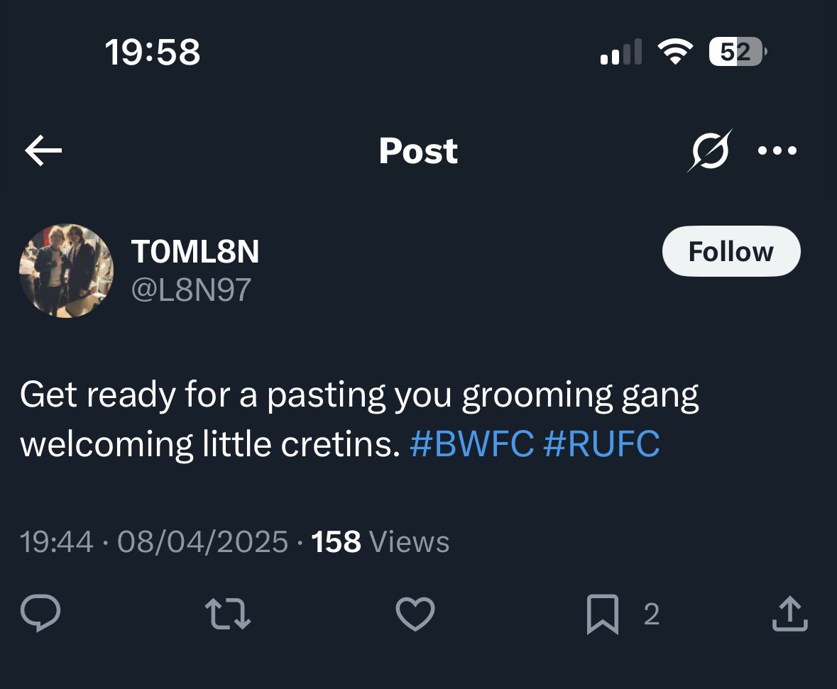 Life comes at you fast… #rufc #bwfc