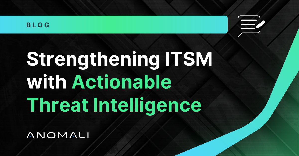 💪 When you integrate Threat Intelligence into your #ITSM, you’re not just adding another tool—you’re adding real world context.  
✅ Learn how to boost detection, slash false positives by 80%, and cut alert fatigue 👉 bit.ly/3RaeiOM
#Cybersecurity #ThreatIntelligence