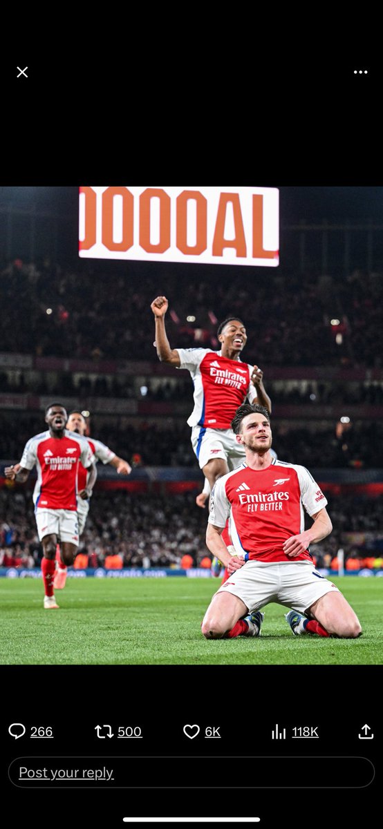 Musiyambiri's tweet photo. What Champions Leagues nights are made of….. Class Act The Gunners #Arsenal 🏆 https://t.co/OdO1FtYnBI