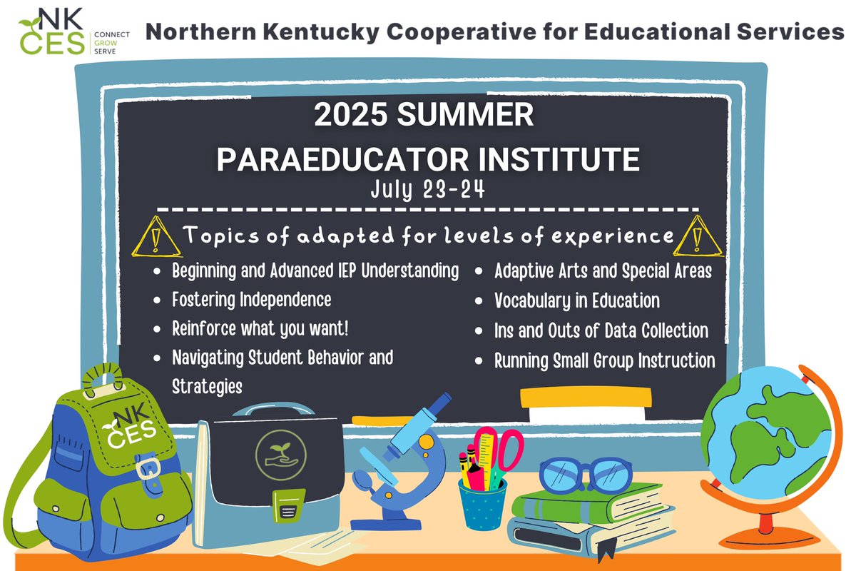 Our Paraeducator Summer Institute is back &amp; better than ever! We’re taking professional learning to the next level, grouping participants by years of experience to adapt the depth of learning to meet you right where you are. Register at bit.ly/ParaInstitute25.
#ConnectGrowServe