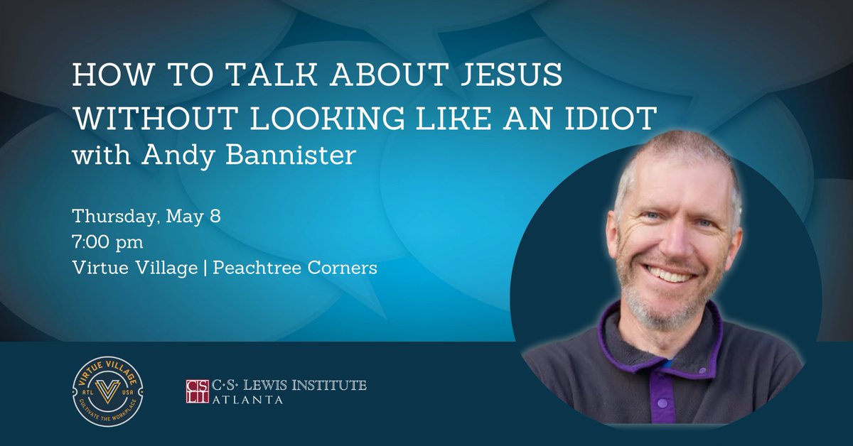 Join us on May 8 for How to Talk About Jesus without Looking Like an Idiot with <a href="/andygbannister/">Andy Bannister</a> 

Get your tickets now! bit.ly/andybannisterM…