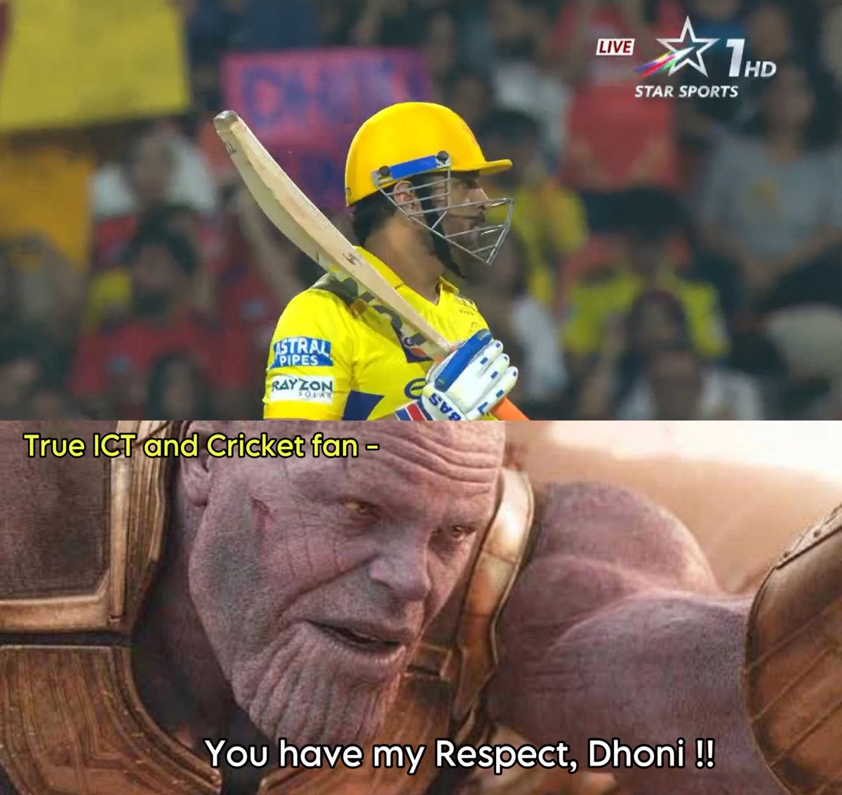 Rahul57767397's tweet photo. Intent 🫡

#IPL2025 #dhoni #CSKvsPBKS https://t.co/0Jk0Kqp4e4
