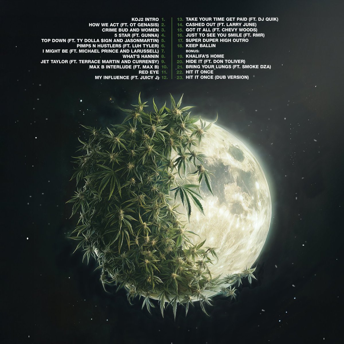 WIZ KHALIFA 

KUSH &amp; OJ 2 💿(ALBUM) 

APRIL 18TH 

OFFICIAL TRACK LIST