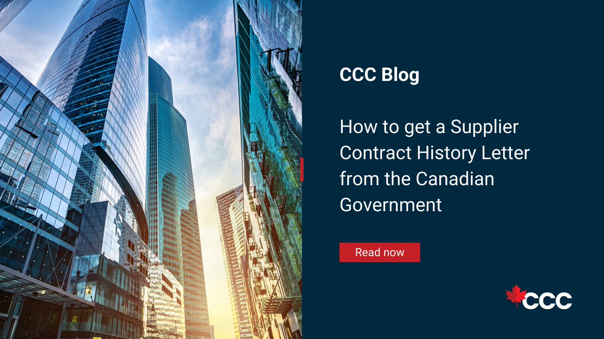 If your business has worked with the Canadian government, a Supplier Contract History Letter can showcase your track record and strengthen future bids. Learn how to request yours quickly and easily!

🔗 Get the details here: hubs.ly/Q03f9RNY0 

#CCC #GovernmentContracts