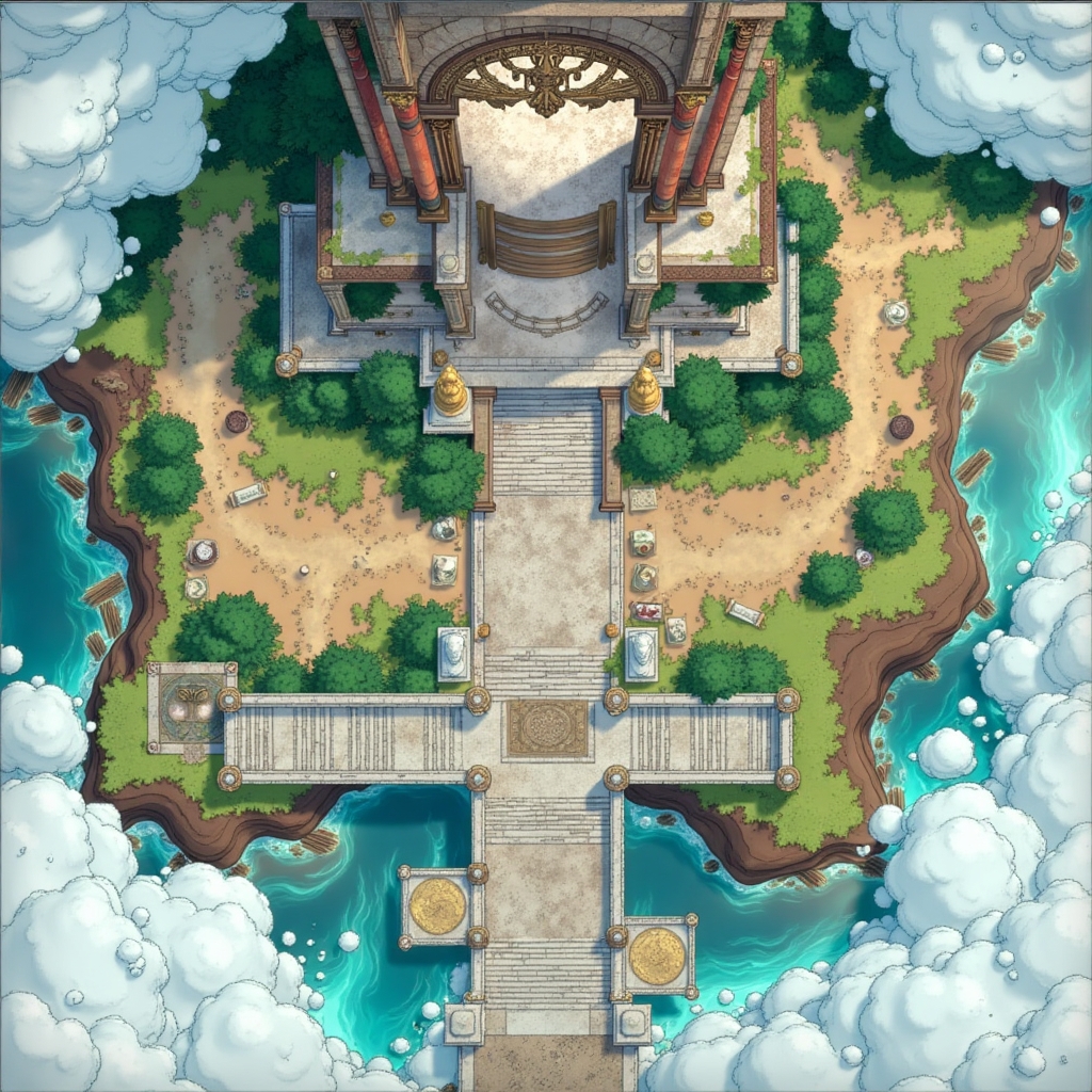 Temple in the Sky! 🕍

This floating sanctuary guards ancient secrets—perfect for a high-stakes quest! Comment "map" and I’ll DM it to you! 🌟⚔️

#dnd #dnd5e #ttrpg #dungeonsanddragons #maps #dndmap #dndart #DnD