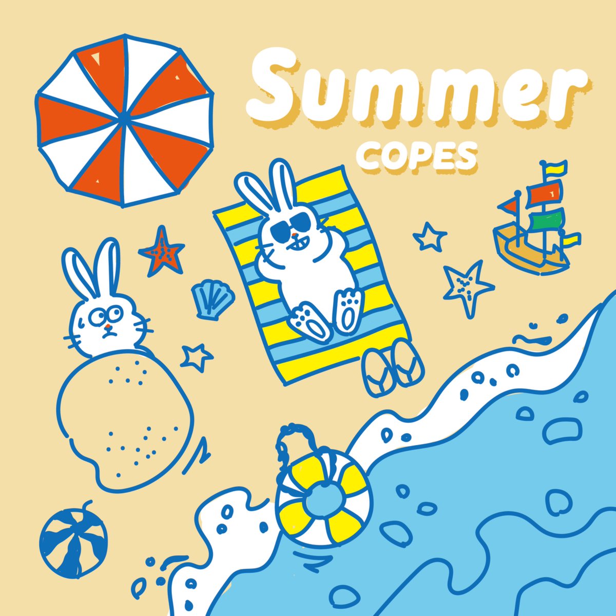 COPES_band's tweet photo. 【🔥解禁🔥】

／　
2025.4.16(水) 0:00
Digital Single『summer』
配信リリース決定！🏖️☀️
＼ 

今年の夏を盛り上げる一曲！🔥
みんなで最高サマーしよう！お楽しみに！

🎨Design by @55__1_ https://t.co/AfRaUu3v33