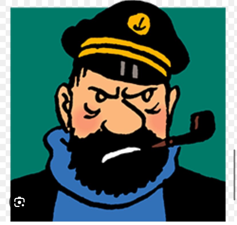 Watching #MAFSAU and everyone says how good looking Adrian is but to me he looks like Captain Haddock.