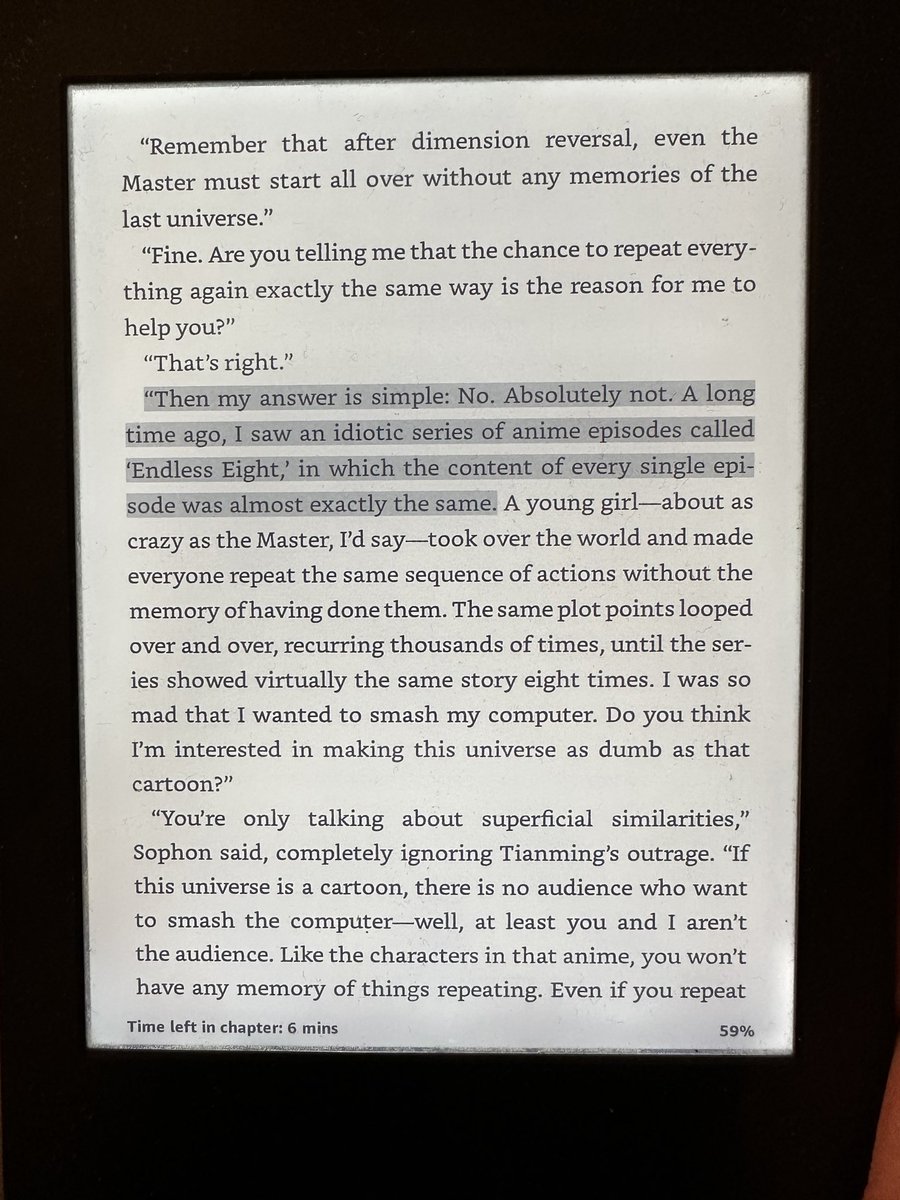 Spoilers for The Redemption of Time by Baoshu, but this made me literally laugh out loud and I had to share it 😂