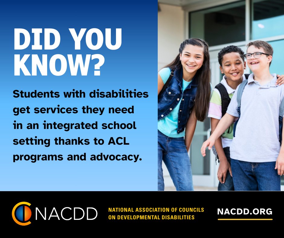 ACL programs ensure students with disabilities receive the services they need in inclusive school settings. #ThanksToACL