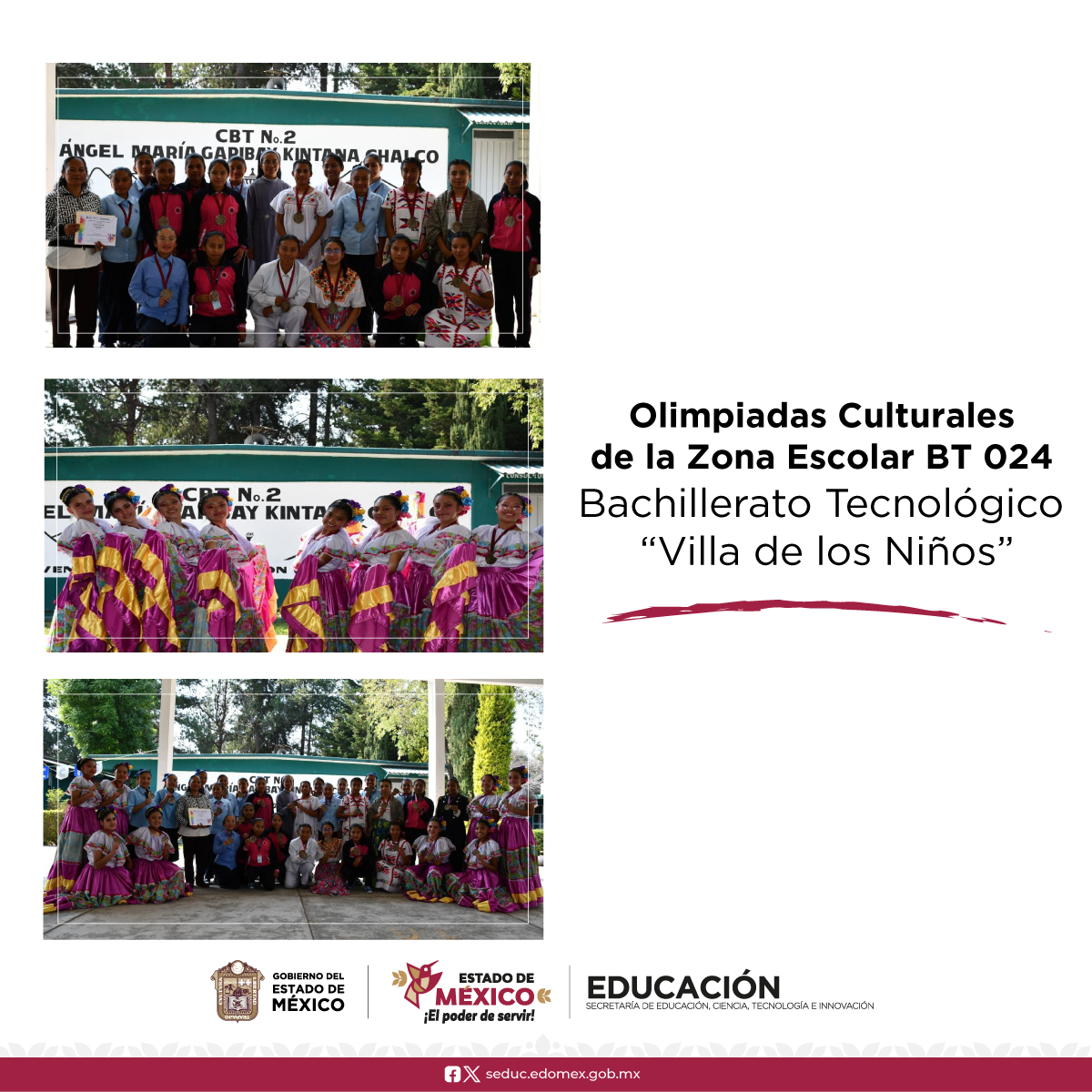 DBT_Edomex's tweet photo. Las alumnas del Bachillerato Tecnológico “Villa de los niños”, destacaron por su participación en las Olimpiadas culturales de la Zona Escolar BT024 en diferentes disciplinas tales como: Teatro, danza, canto de grupo musical y canto solista. 

#OrgulloDBT https://t.co/D3eh04rtCX
