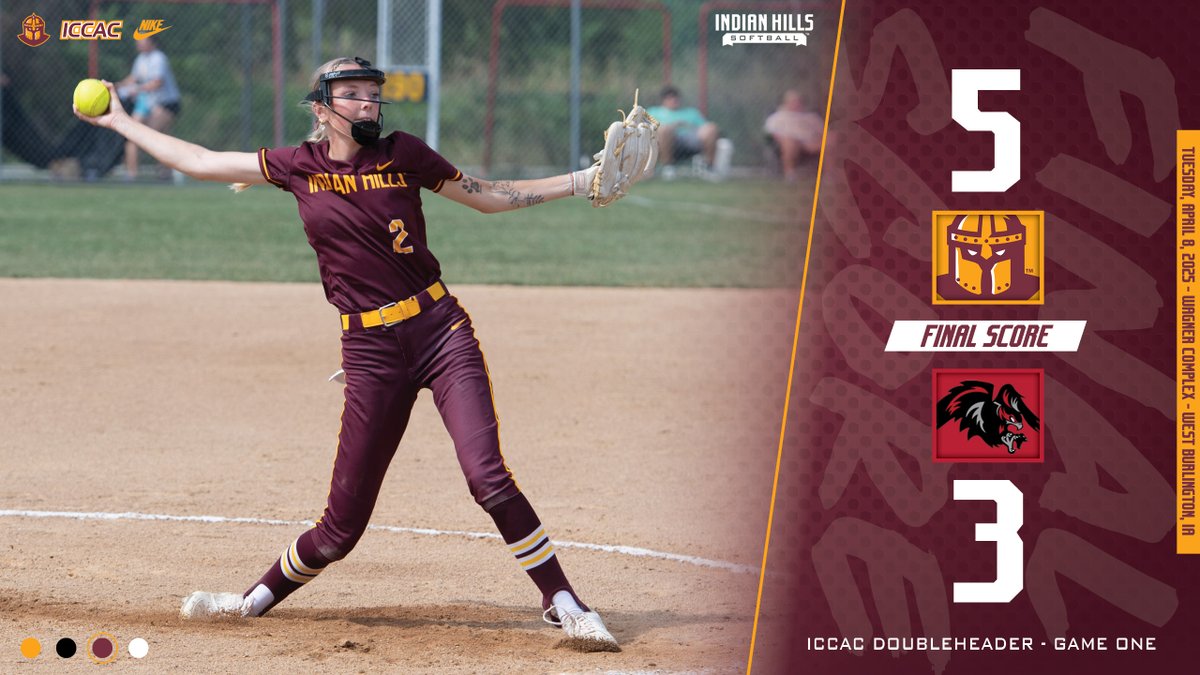 IHCC Athletics (@ihccathletics) on Twitter photo WARRIORS HANG ON! – <a href="/WarriorSoftball/">Indian Hills Softball</a> survived a furious <a href="/SCCBlackhawkSB/">SCC Blackhawks Softball</a> rally in the bottom of the seventh of today’s doubleheader opener in West Burlington as the Warriors notched their 12th straight victory, 5-3. IHCC, now 21-12 overall and 7-0 in league play, entered the final WARRIORS HANG ON! – <a href="/WarriorSoftball/">Indian Hills Softball</a> survived a furious <a href="/SCCBlackhawkSB/">SCC Blackhawks Softball</a> rally in the bottom of the seventh of today’s doubleheader opener in West Burlington as the Warriors notched their 12th straight victory, 5-3. IHCC, now 21-12 overall and 7-0 in league play, entered the final