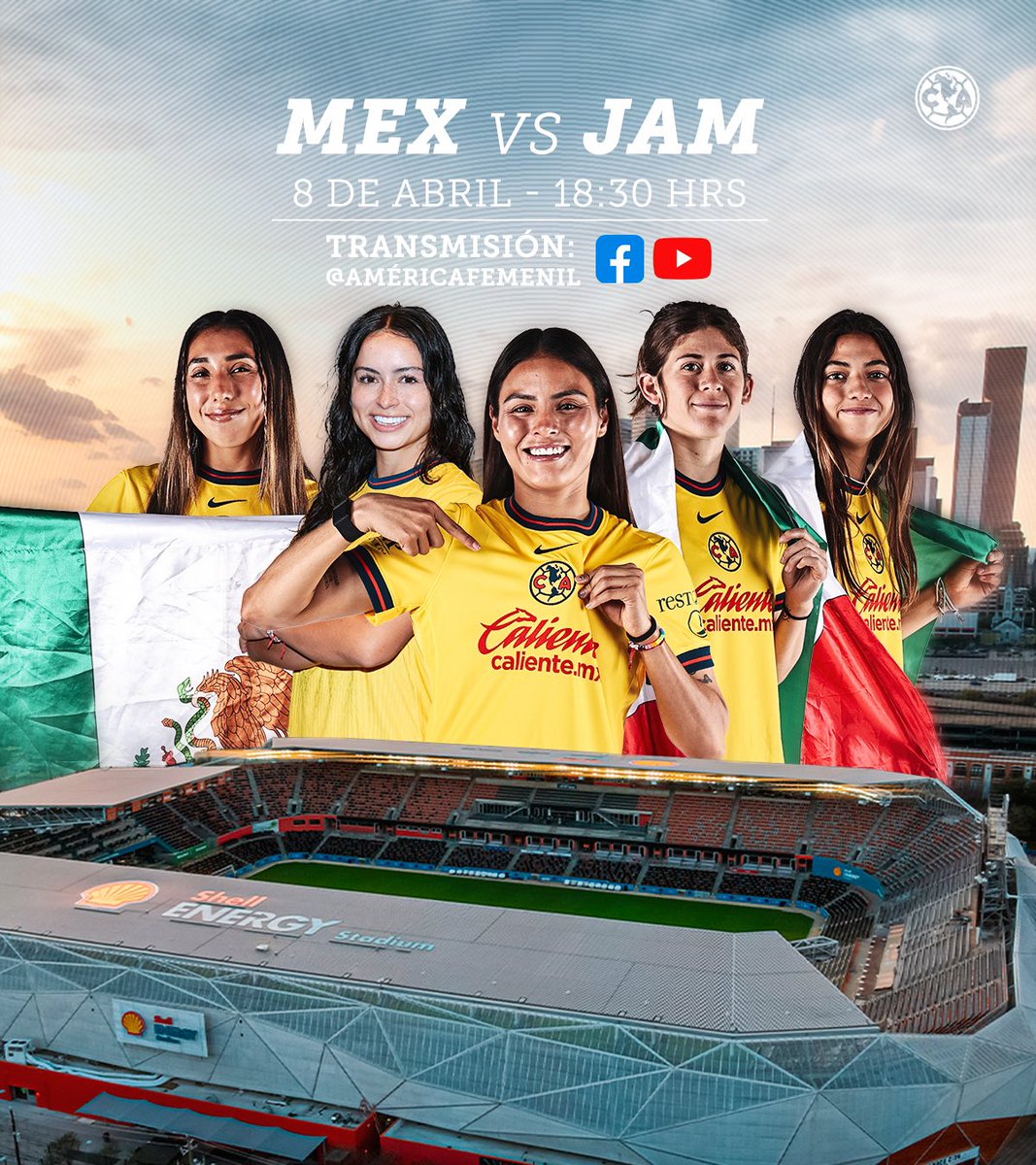 ¡Hoy tenemos una cita para ver a 𝗡𝗨𝗘𝗦𝗧𝗥𝗔𝗦 𝗦𝗨𝗣𝗘𝗥𝗣𝗢𝗗𝗘𝗥𝗢𝗦𝗔𝗦 con <a href="/Miseleccionfem/">Selección Nacional de México Femenil</a>, desde nuestras cuentas oficiales! 🤩🦅 

No te pierdas el partido a las 18:30 horas. 
💻: lc.cx/HrH7DG

#GrandesDeCorazón