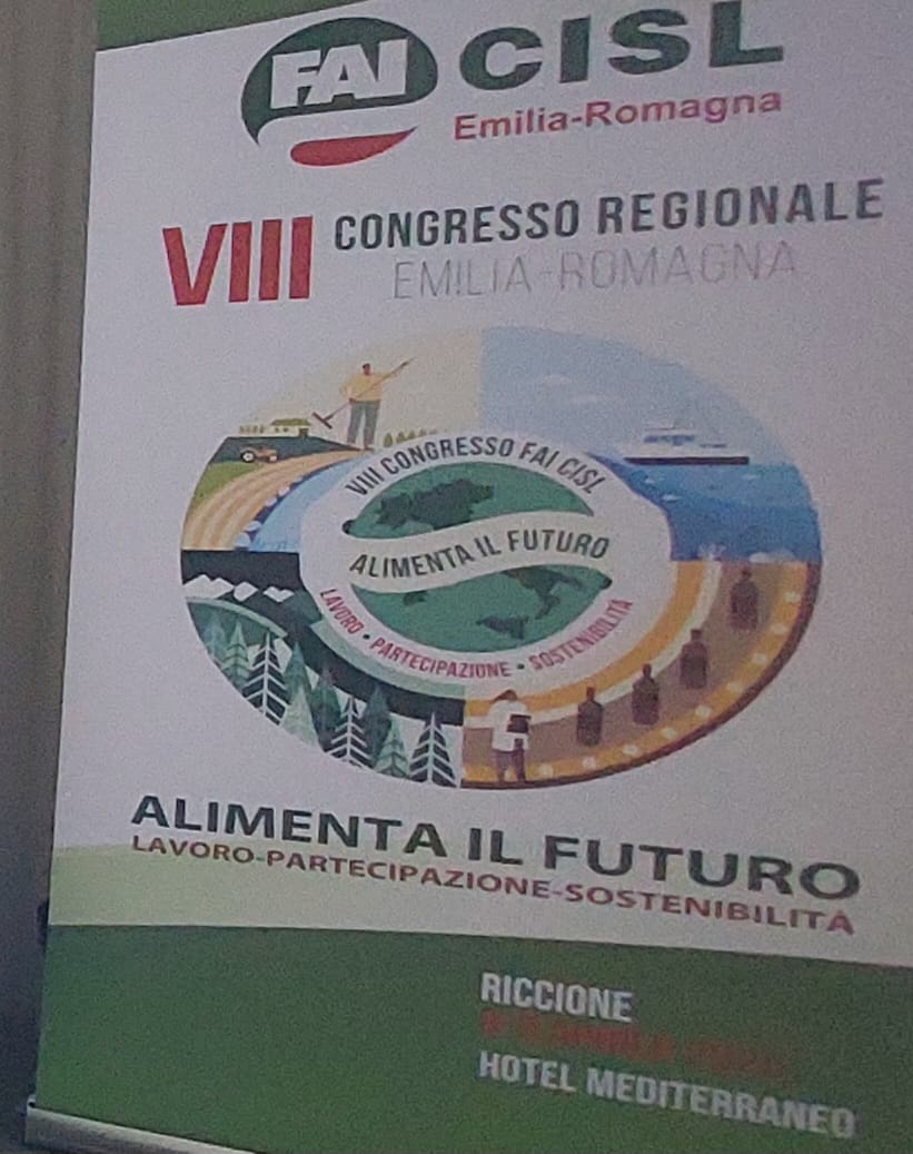 DSantini74's tweet photo. Oggi #Congresso @fai_cisl #ERomagna a #Riccione.Con @OnofrioRota e #SGSaporetti.Per Fai Cisl Marche saluta #SGSantini:"Lode al Vs modello cislino di azione sindacale in una Regione 'complessa' come questa;Daniele esempio di misura nelle parole e negli interventi".@cislmarche https://t.co/XYGtEUZH75