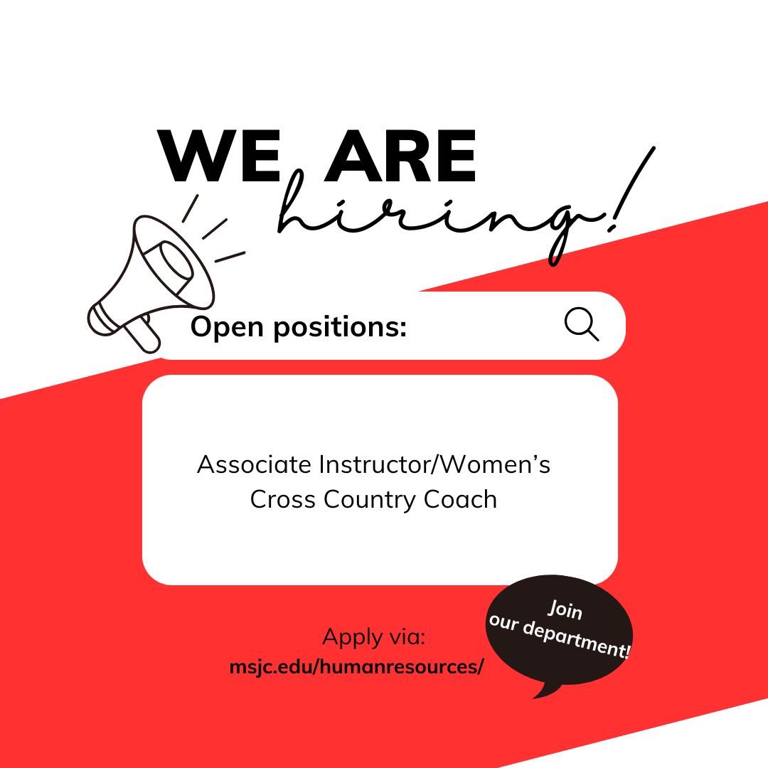 All interested applicants please apply via this link: schooljobs.com/careers/msjc/j… 🦅