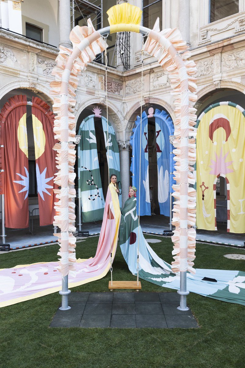 foulqui's tweet photo. « Oasis of Hapiness » a spectacular art installation by Pangea along the Milano Design Week 2025 

Congratulations to Colombine Jubert and Laetitia Rouget for their impressive rise !! https://t.co/l7v9wnTtX8