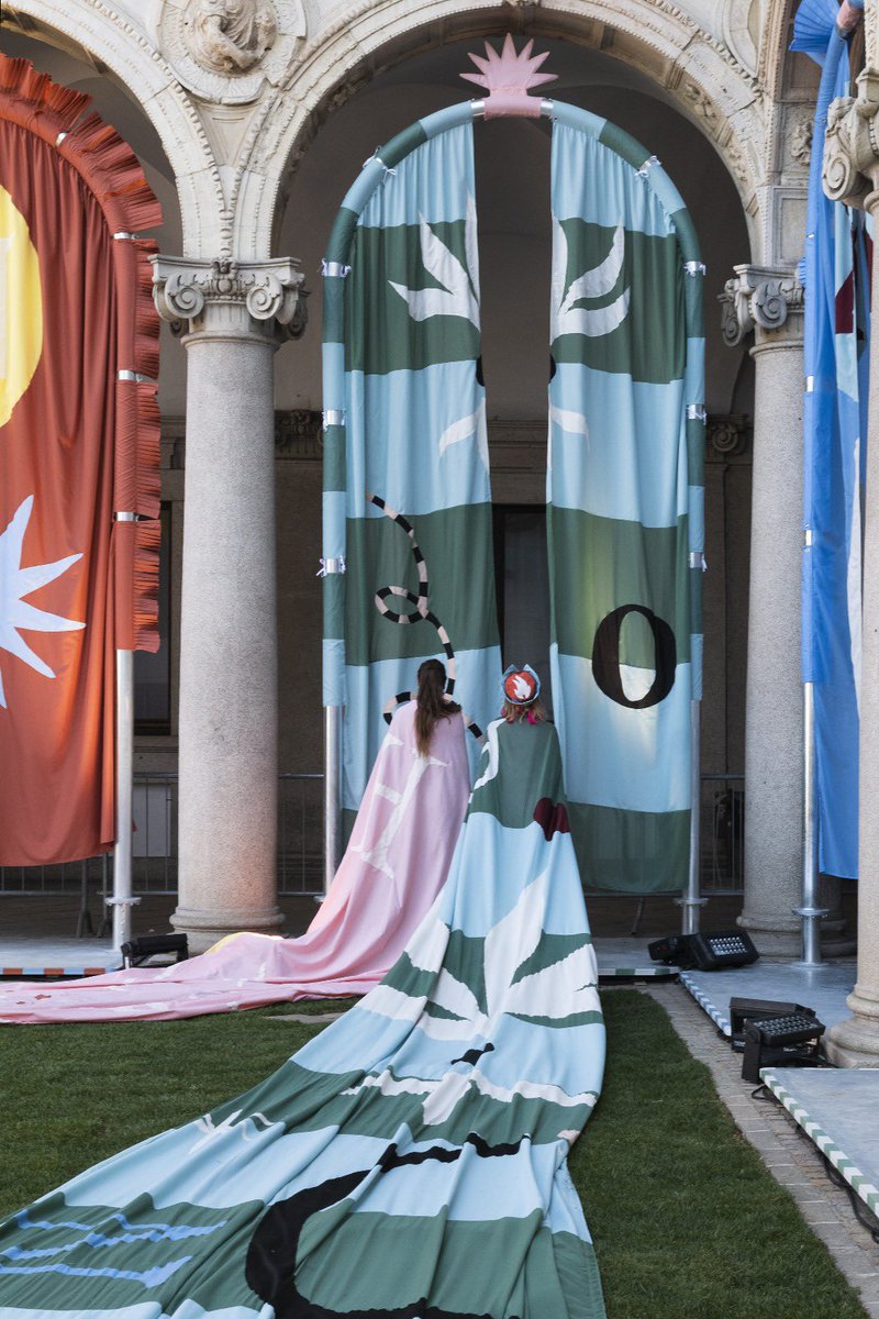 foulqui's tweet photo. « Oasis of Hapiness » a spectacular art installation by Pangea along the Milano Design Week 2025 

Congratulations to Colombine Jubert and Laetitia Rouget for their impressive rise !! https://t.co/l7v9wnTtX8