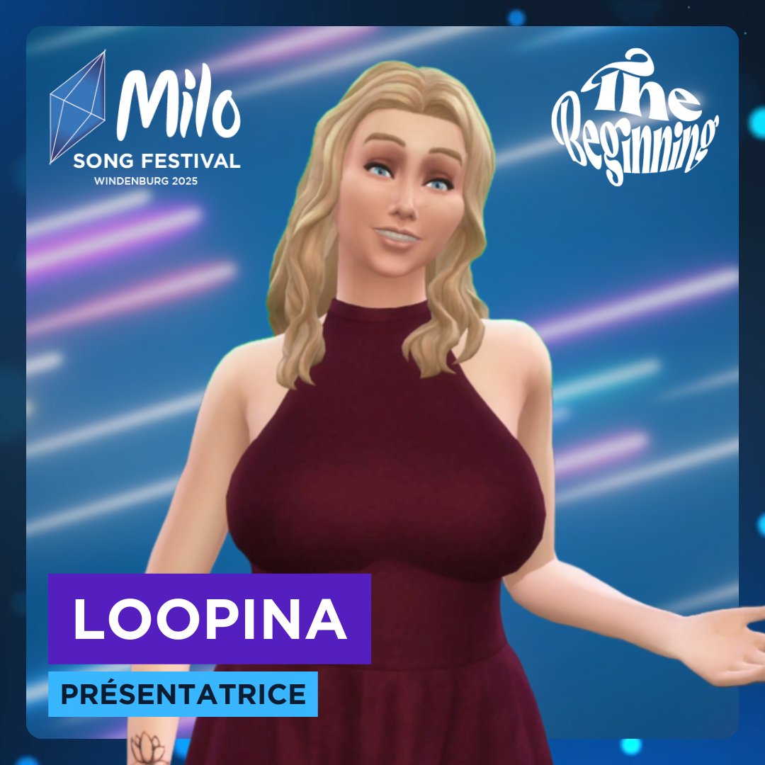 🌟 C’EST OFFICIEL !
 <a href="/MaliicheLoopina/">Loopina</a> aura l’honneur de présenter la toute première édition du Milo Song Festival ! 🎤✨

Charismatique, talentueuse et passionnée, elle sera le visage de cette édition inédite, celle qui vous fera vivre chaque moment fort de cette grande soirée.