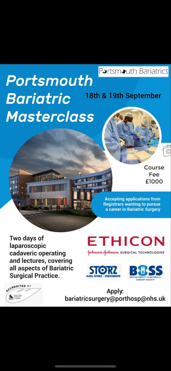 Surgical trainees interested in metabolic bariatric surgery take a look at this fantastic course! Two days of cadaveric operating with great instructors