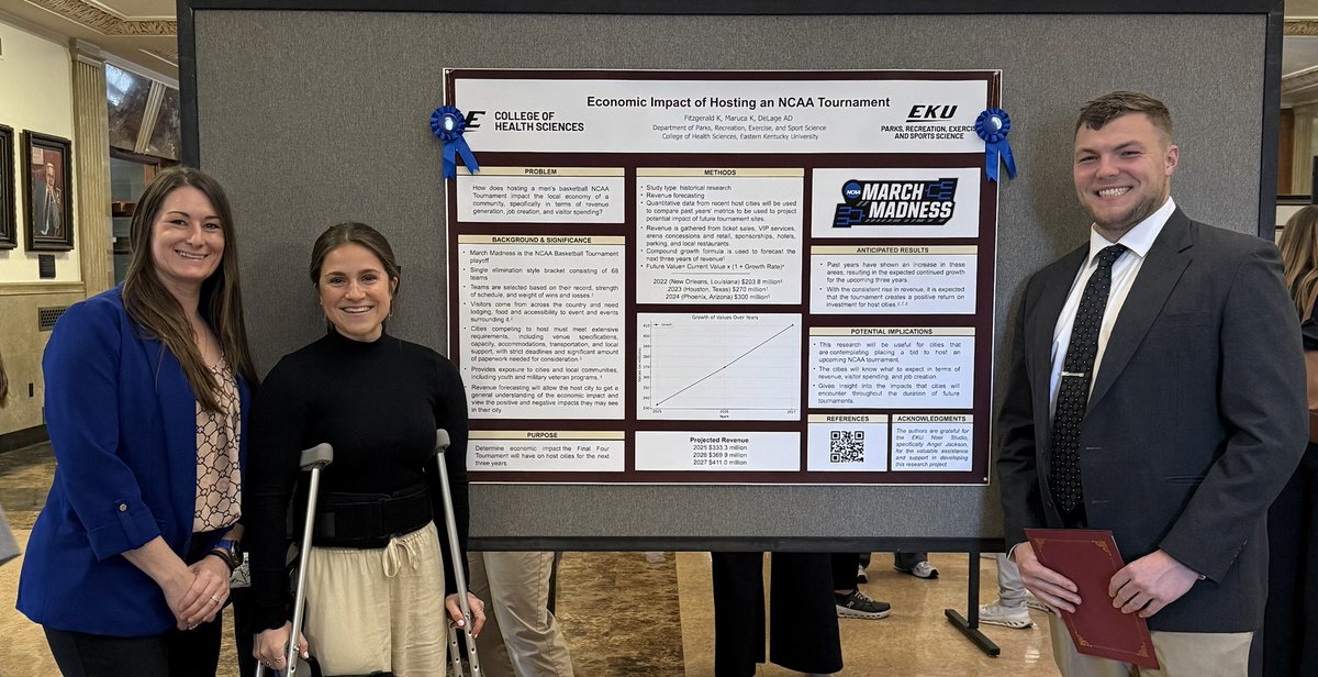 The opportunity to mentor three student projects for this year’s Scholars Day for <a href="/EKU_CHS/">EKU CHS</a> was a joy. <a href="/EKU_ESS/">EKU Exercise & Sport Science</a> students are passionate about learning!