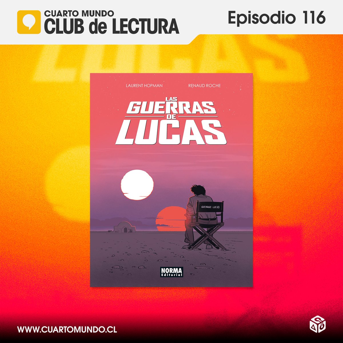En el Club de Lectura de Cuarto Mundo comentamos Las Guerras de Lucas, de los autores franceses Laurent Hopman y Renaud Roche. Recorremos la vida de George Lucas, centrado sobre todo en cómo se hizo Star Wars. 

Youtube: youtu.be/MSwDsErsbTQ

Spotify: open.spotify.com/episode/7k4OdK…
