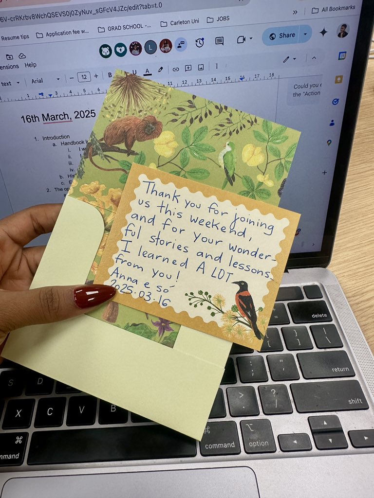 Day 3 and my last day in São Paulo.
Highlight of the day was sharing our mentorship program at <a href="/becauseshecan_/">Because She Can</a> and contributing to the Open Mentorship Handbook, a guide to building inclusive mentorship programs in communities around the world.
Love handwritten notes so much ❤️