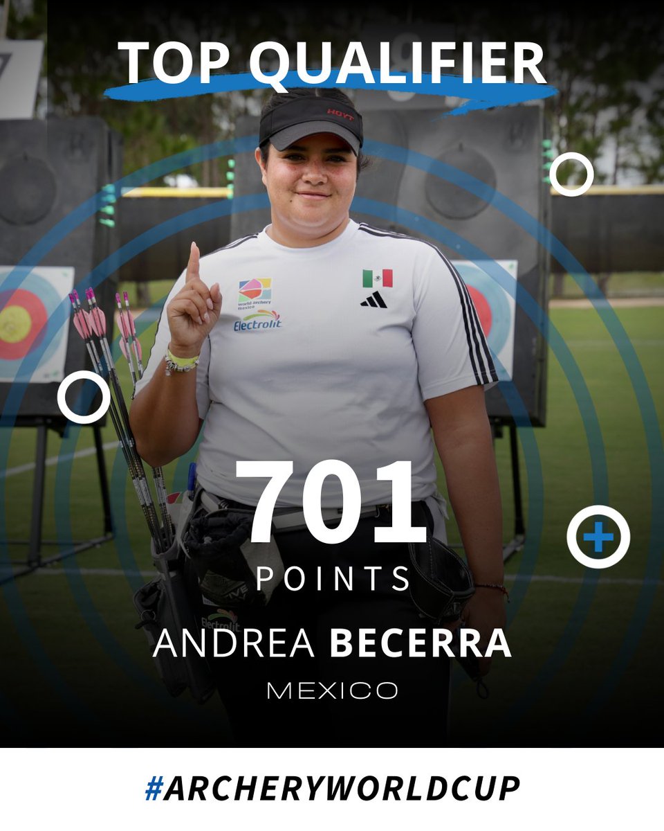 Two Mexicans leading the way. 🇲🇽🔥
Andrea and Sebastian start strong this season as the compound top qualifiers at the season opener in Central Florida.

#ArcheryWorldCup #archery