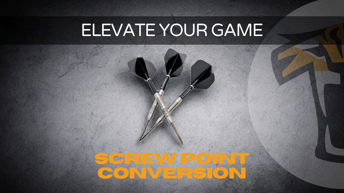 Elevate Your Game 🎯 

Discover the transformative power of our Screw Point Conversion service!

Upgrade to Swiss points for a superior grip...

⭐⭐⭐⭐⭐ Reviews >>> bit.ly/4ibtVk3 

#TigerTeam #DartsReborn #ElevateYourGame #ScrewPointConversion #lovethedarts #darts